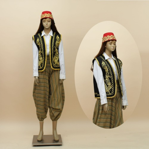 (대여)-튀르키예 터키 전통의상 카프탄 여자1(베이지)