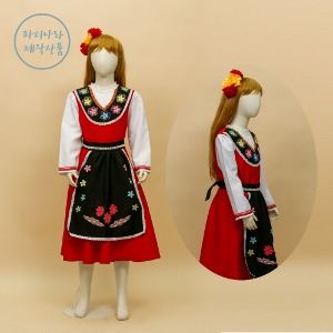 (대여)-불가리아 튜닉 아동 여 세계의상대여  학예회 다문화체험 전통의상