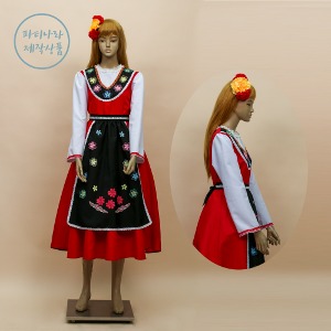 (대여)-불가리아 튜닉 성인 여자 세계의상대여 무대의상 전통의상