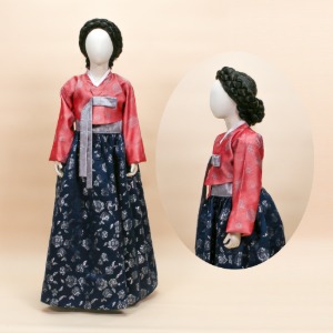 (대여)-한국전통의상 양반 여자-아동용 한국전통의상 연극의상 아동의상대여