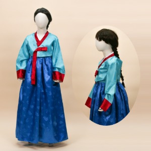(대여)-한국전통의상 궁중 나인 아동 여자 한국전통의상 연극의상 아동의상대여
